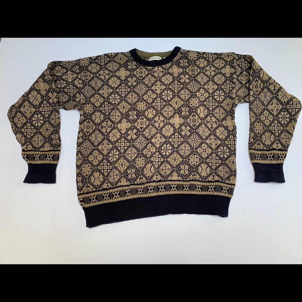 Vintage Claiborne Women’s Sweater Medium Cotton